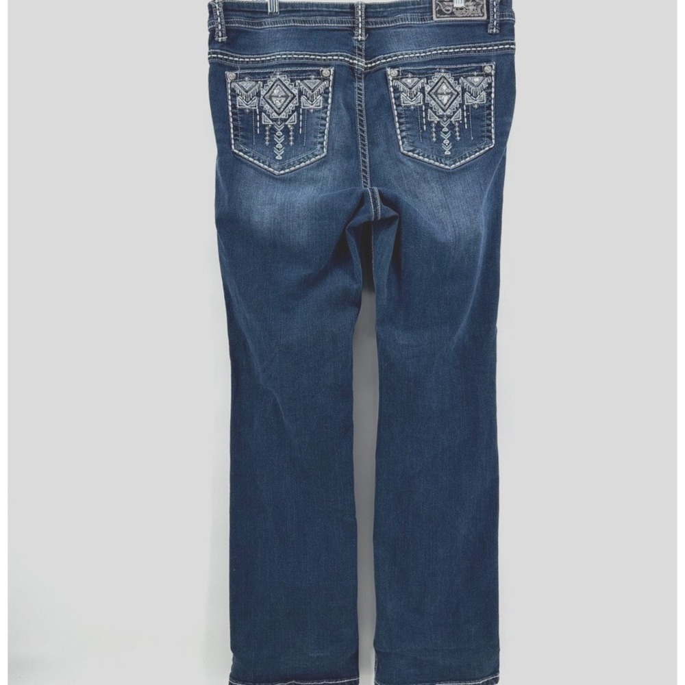 Grace in LA Women's Blue Denim P Straight Leg Jeans Size 17 Western 38x32